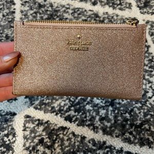 Kate Spade Shimmer Rose Gold Wallet - small
